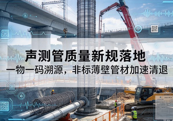 湘桥声测管质量新规落地，一物一码溯源，非标薄壁管材加速清退